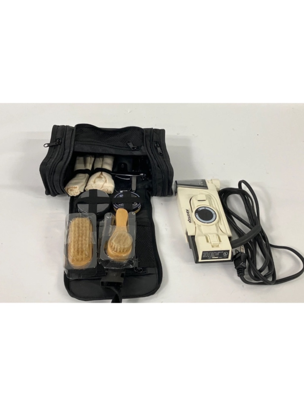 Advantage Travel Iron & Shoe Polishing Kit w/Carry Case
